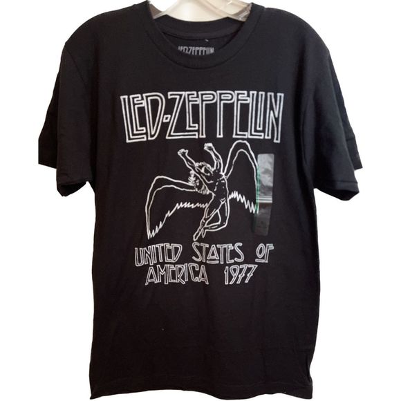 Led-Zeppelin Tops - Led-Zeppelin United States of America 1977 Tee NWT